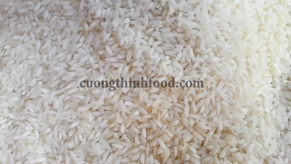 Gạo tài nguyên chợ đào có hình dáng hạt gạo ngắn, trắng đục, màu sắc không đồng đều